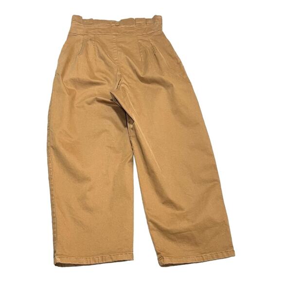 Free People Flow Away Paperbag Waist Chino Crop Pants - Picture 3 of 4